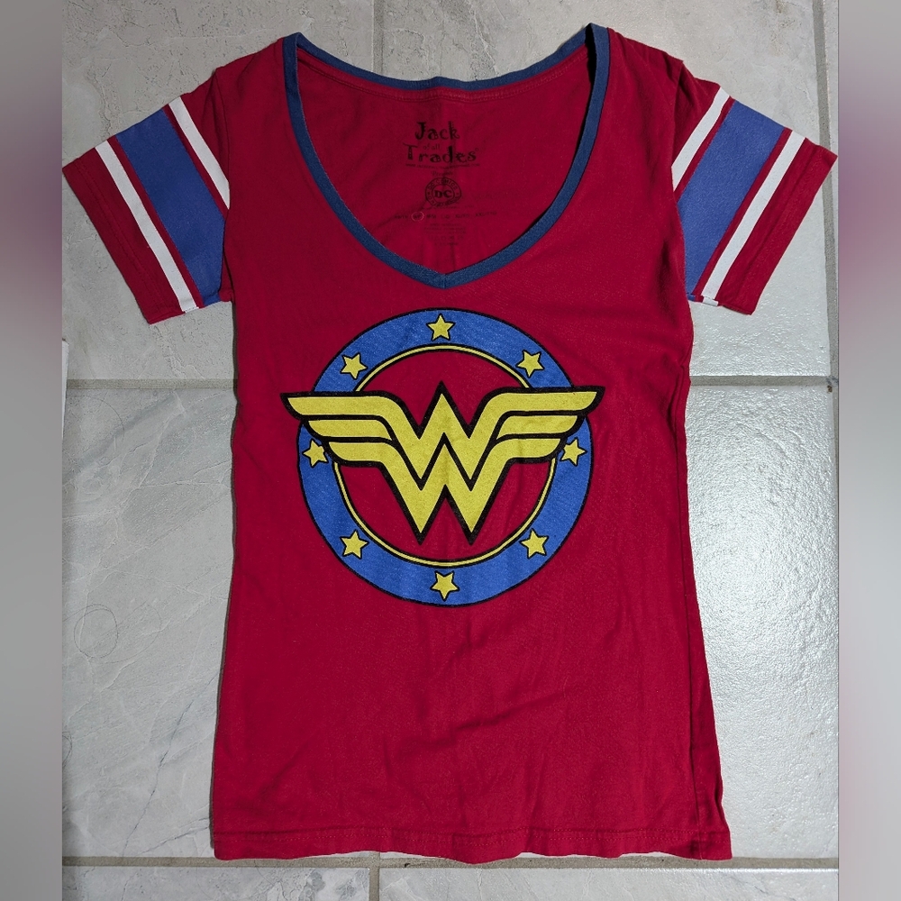 DC Wonder Woman Jack of all Trades V neck Tshirt